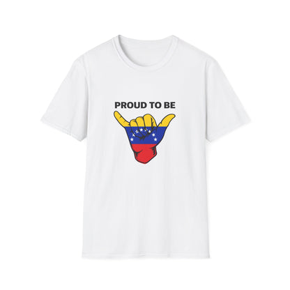 Proud to be Venezuelan T-Shirt | Venezuela Flag Shaka Graphic
