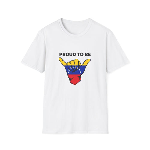 Proud to be Venezuelan T-Shirt | Venezuela Flag Shaka Graphic