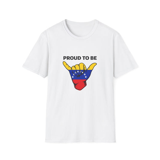 Proud to be Venezuelan T-Shirt | Venezuela Flag Shaka Graphic