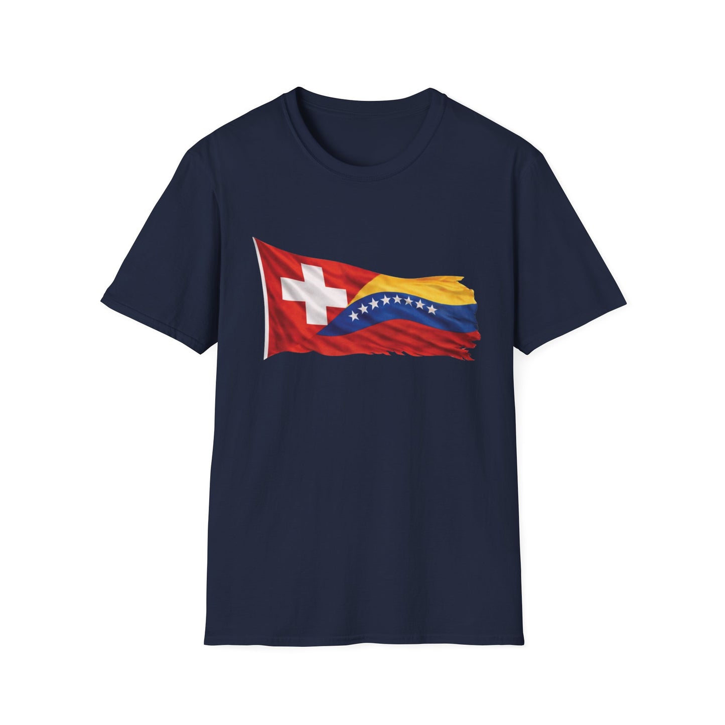 Venezuelan-Swiss Flag Graphic T-Shirt — Dual Heritage Pride Tee