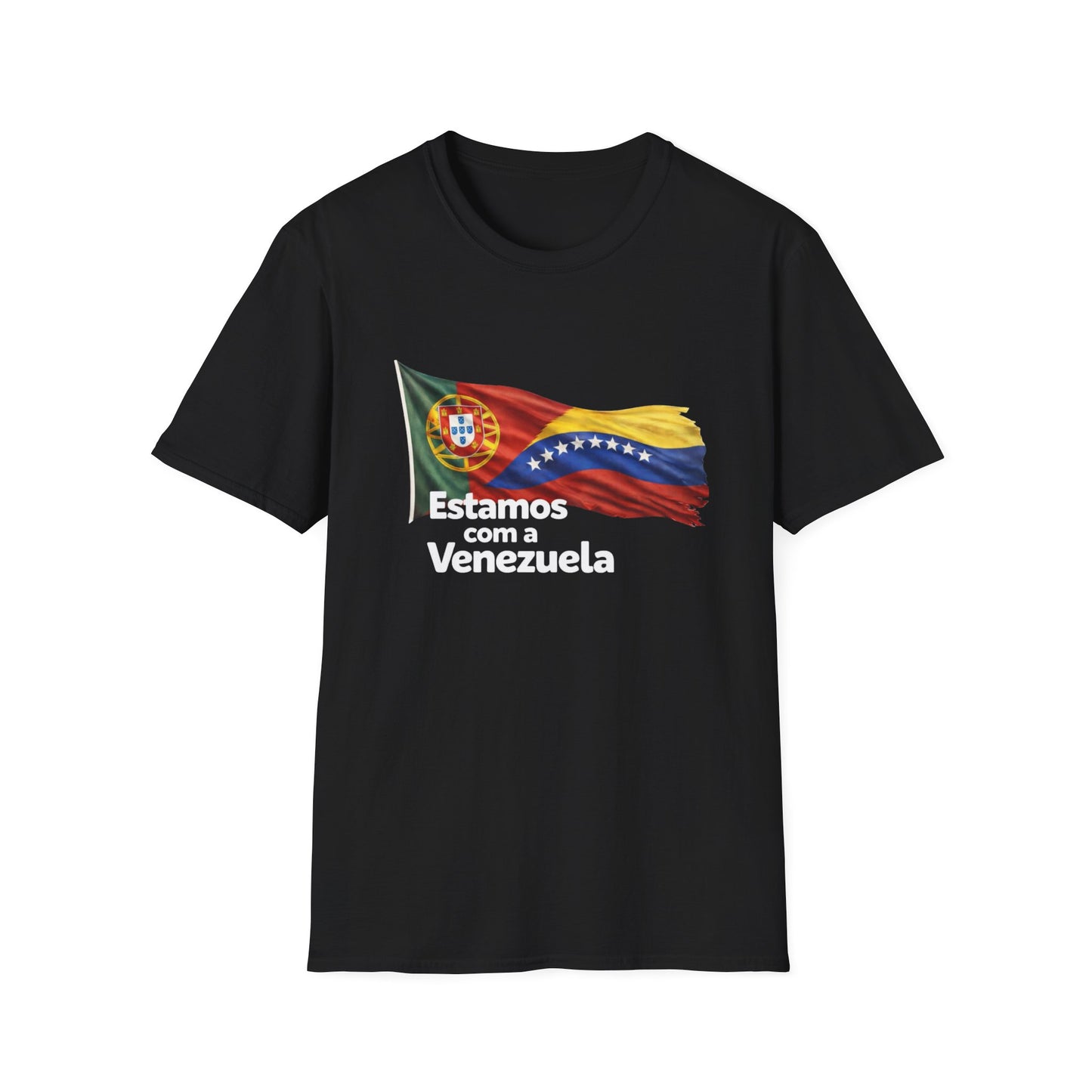 Portugal Estamos com a Venezuela T-Shirt | Portugal and Venezuela Flags, Solidarity Design