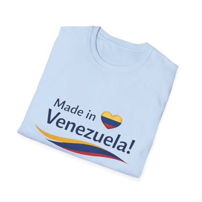 Made in Venezuela T-Shirt | Venezuela Flag Heart, Venezuelan Pride