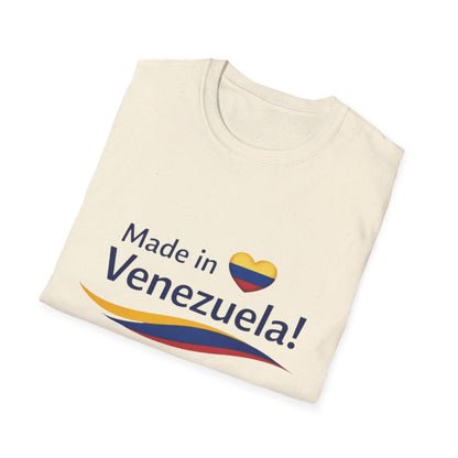 Made in Venezuela T-Shirt | Venezuela Flag Heart, Venezuelan Pride