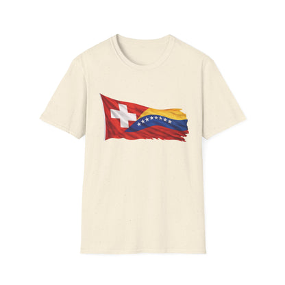 Venezuelan-Swiss Flag Graphic T-Shirt — Dual Heritage Pride Tee