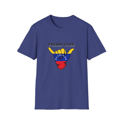 Proud to be Venezuelan T-Shirt | Venezuela Flag Shaka Graphic