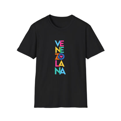 Venezolana Vertical Color Block T-Shirt | Venezuela Pride