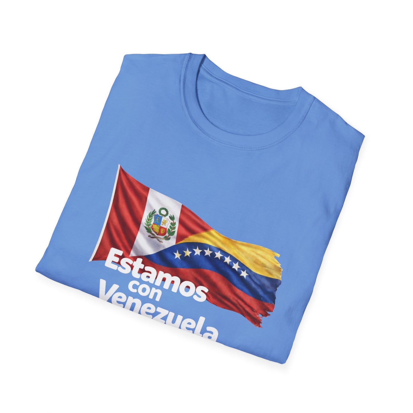 Peru Estamos con Venezuela T-Shirt | Venezuelan Flag Support, Spanish Text
