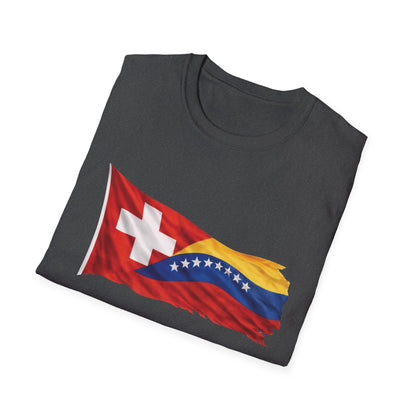 Venezuelan-Swiss Flag Graphic T-Shirt — Dual Heritage Pride Tee