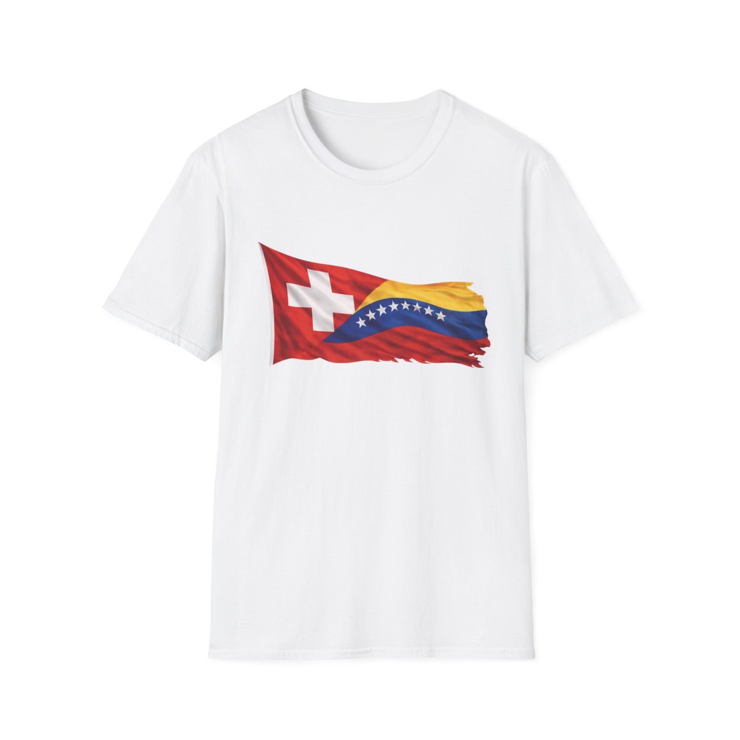 Venezuelan-Swiss Flag Graphic T-Shirt — Dual Heritage Pride Tee