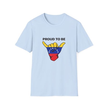 Proud to be Venezuelan T-Shirt | Venezuela Flag Shaka Graphic