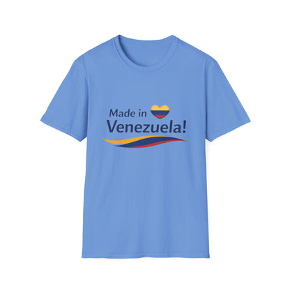 Made in Venezuela T-Shirt | Venezuela Flag Heart, Venezuelan Pride