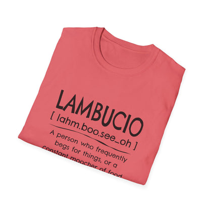 Lambucio definition T-Shirt | Funny Foodie Phrase Tee
