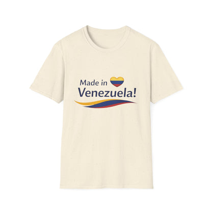 Made in Venezuela T-Shirt | Venezuela Flag Heart, Venezuelan Pride
