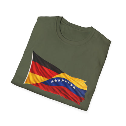 Venezuela Germany Flag Wave T-Shirt