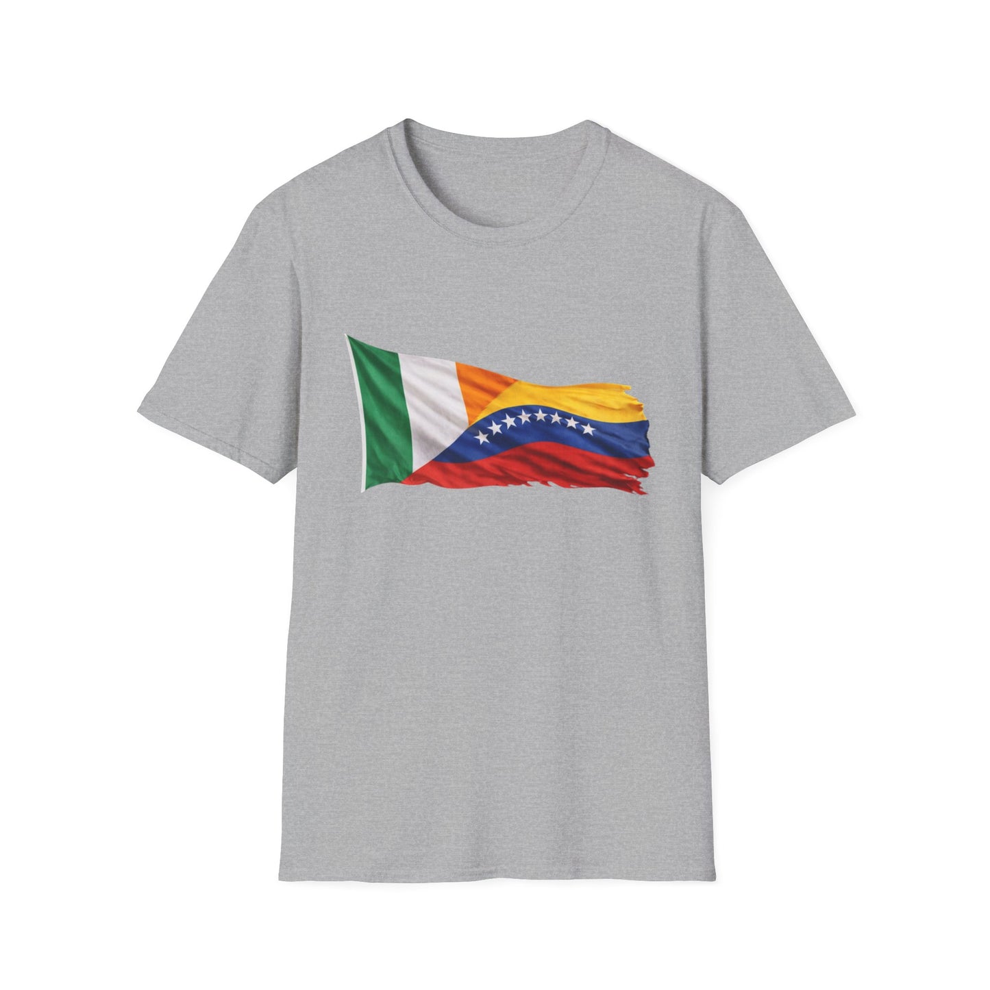 Venezuela Ireland Flag Mashup T-Shirt — Dual Heritage Pride Tee
