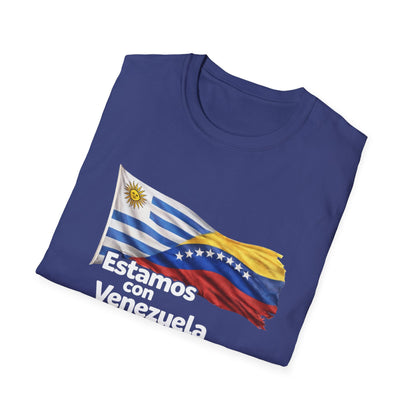 Uruguay Estamos con Venezuela T-Shirt | Venezuelan flag design, solidarity tee