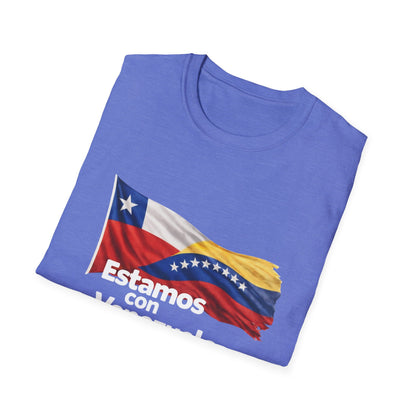 Chile Estamos con Venezuela T-Shirt | Venezuelan Flag Support Tee