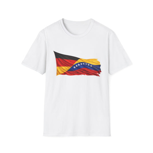 Venezuela Germany Flag Wave T-Shirt
