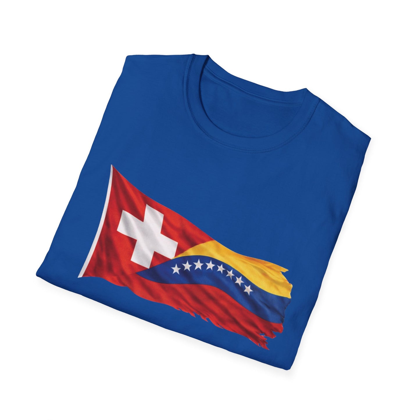 Venezuelan-Swiss Flag Graphic T-Shirt — Dual Heritage Pride Tee