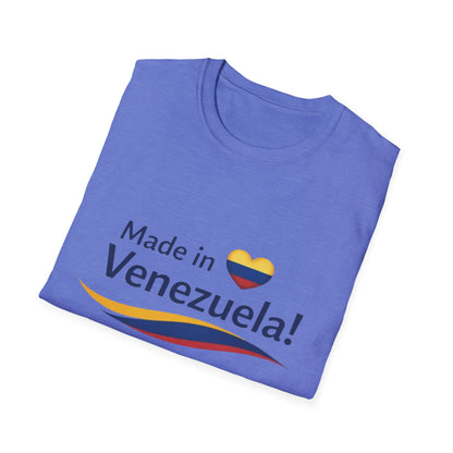 Made in Venezuela T-Shirt | Venezuela Flag Heart, Venezuelan Pride
