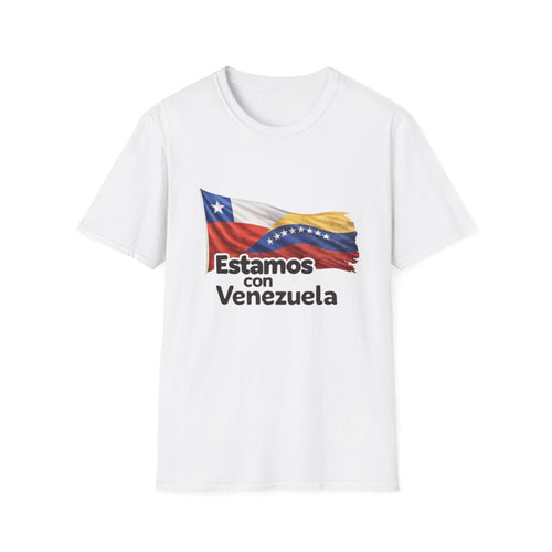 Chile Estamos con Venezuela T-Shirt | Venezuelan Flag Support Tee