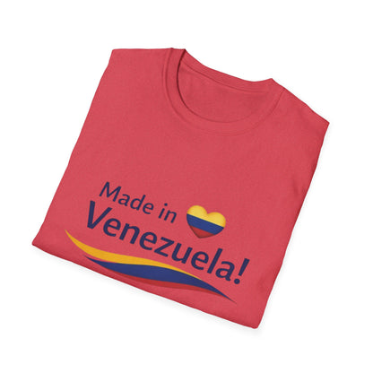 Made in Venezuela T-Shirt | Venezuela Flag Heart, Venezuelan Pride