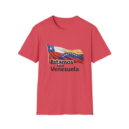 Chile Estamos con Venezuela T-Shirt | Venezuelan Flag Support Tee