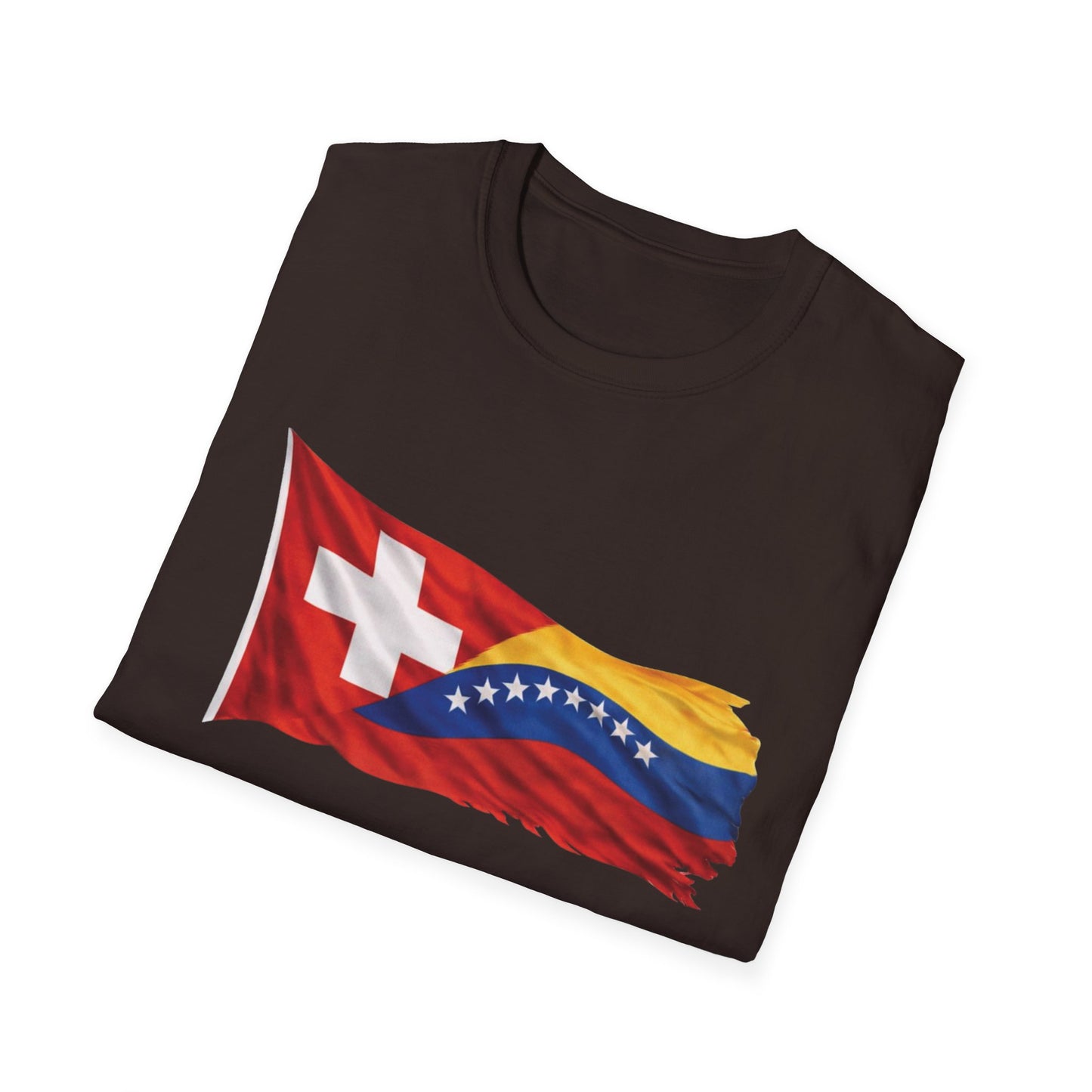Venezuelan-Swiss Flag Graphic T-Shirt — Dual Heritage Pride Tee