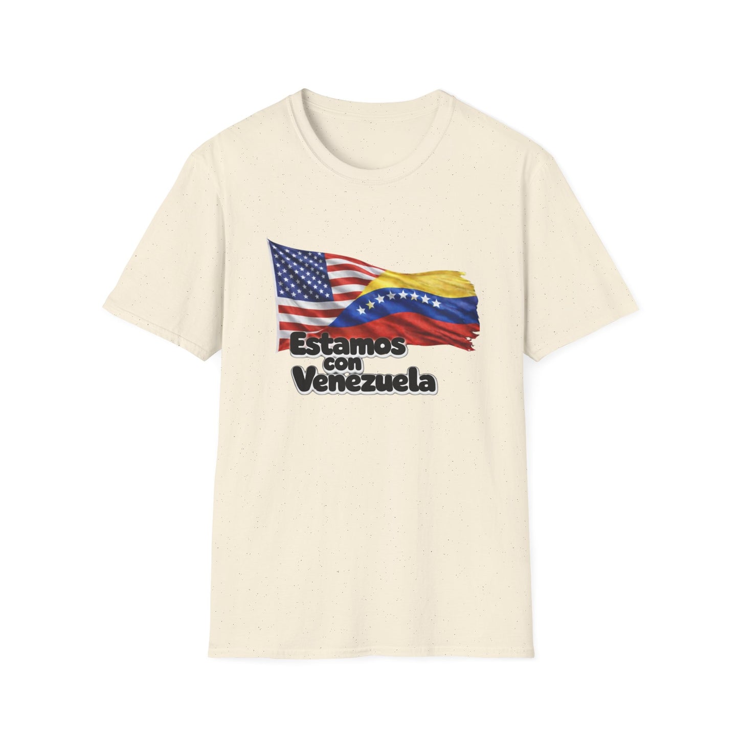 USA Estamos con Venezuela T-Shirt | US and Venezuela Flag Design