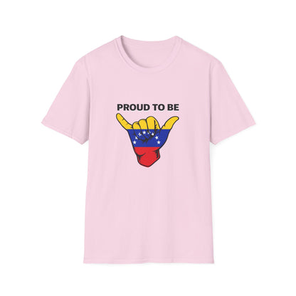 Proud to be Venezuelan T-Shirt | Venezuela Flag Shaka Graphic