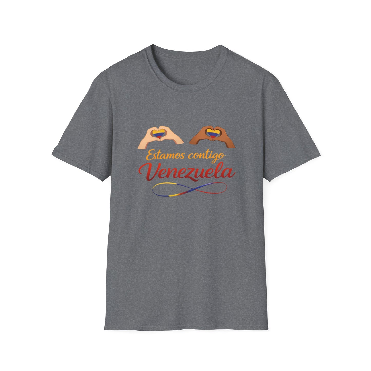 Estamos Contigo Venezuela T-Shirt | Heart Hands, Spanish Support Tee