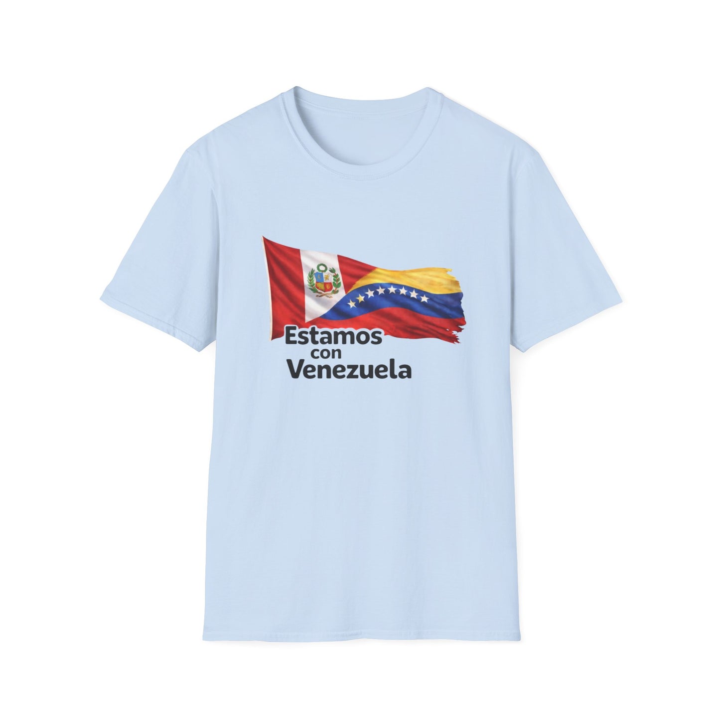 Peru Estamos con Venezuela T-Shirt | Venezuelan Flag Support, Spanish Text
