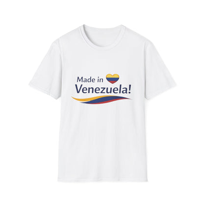 Made in Venezuela T-Shirt | Venezuela Flag Heart, Venezuelan Pride