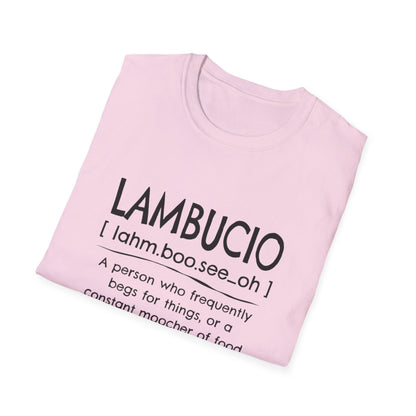 Lambucio definition T-Shirt | Funny Foodie Phrase Tee