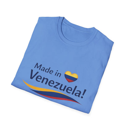 Made in Venezuela T-Shirt | Venezuela Flag Heart, Venezuelan Pride