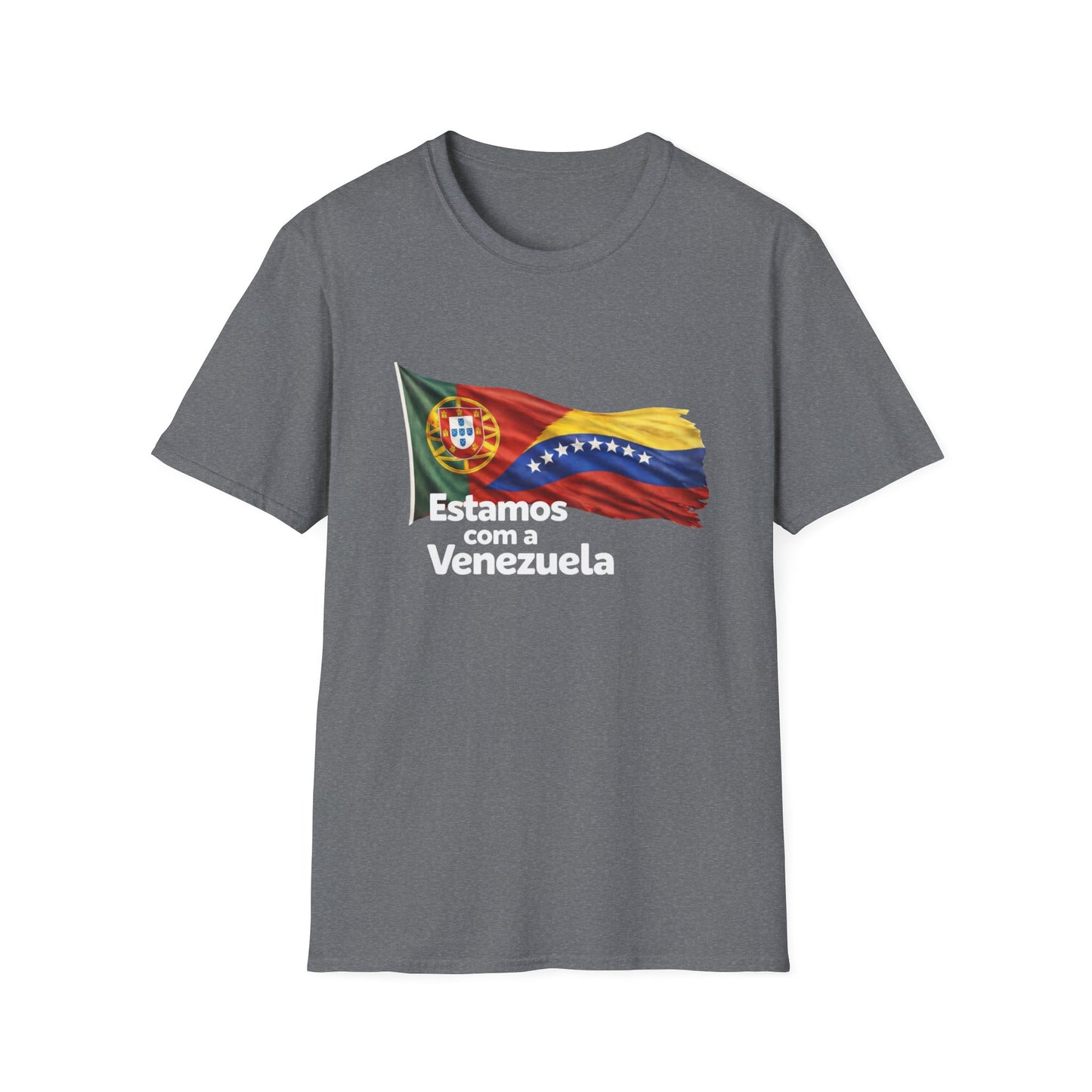 Portugal Estamos com a Venezuela T-Shirt | Portugal and Venezuela Flags, Solidarity Design