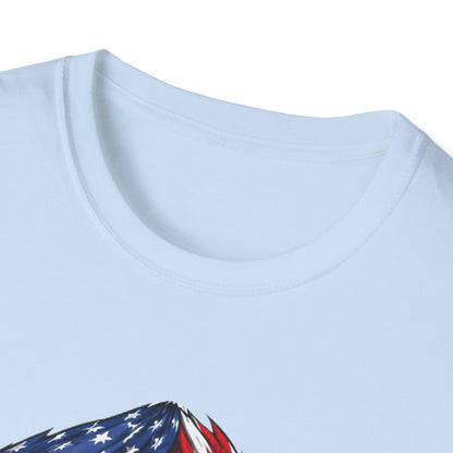 Venezuelan Flag Reveal T-Shirt | USA Flag Ripped Chest Design