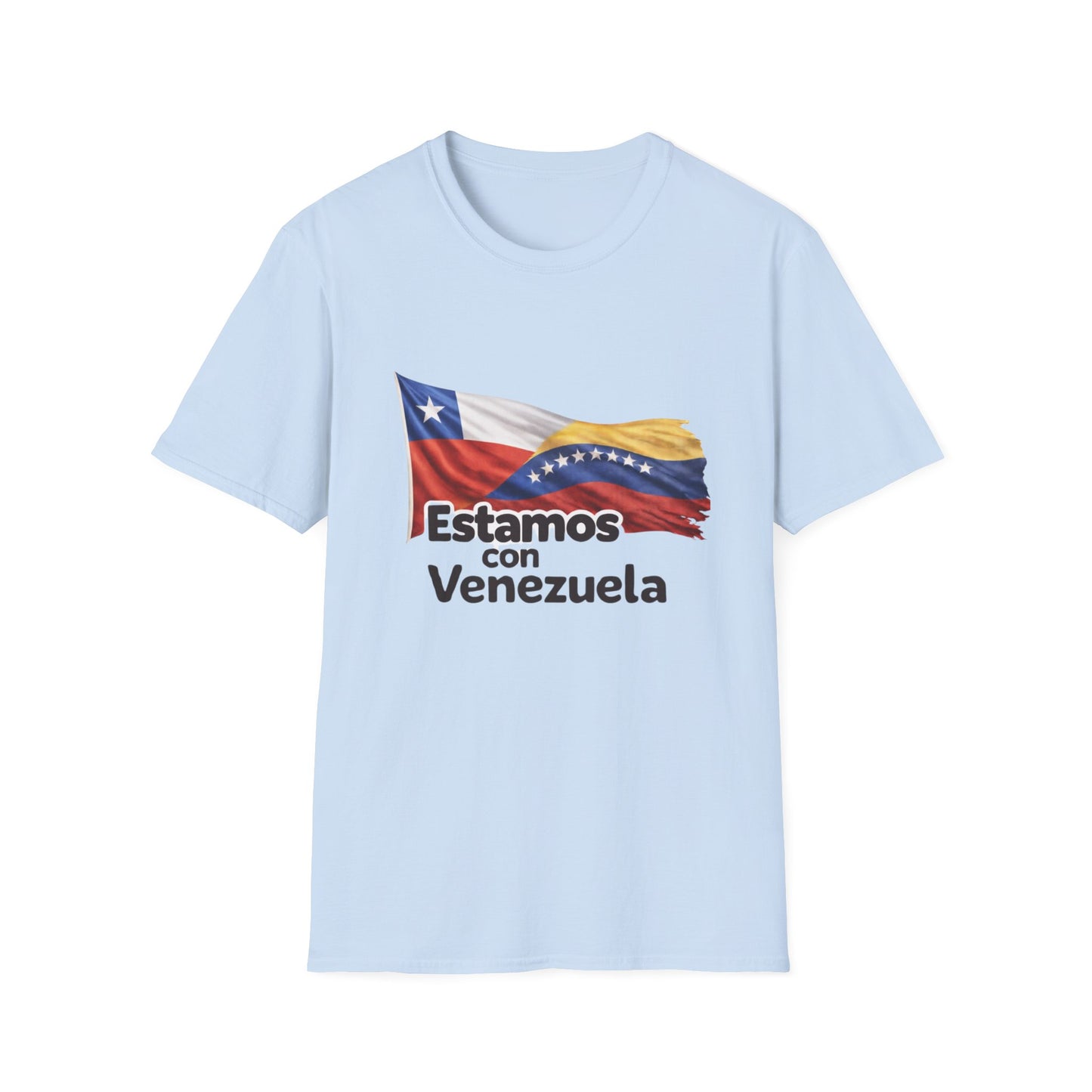 Chile Estamos con Venezuela T-Shirt | Venezuelan Flag Support Tee