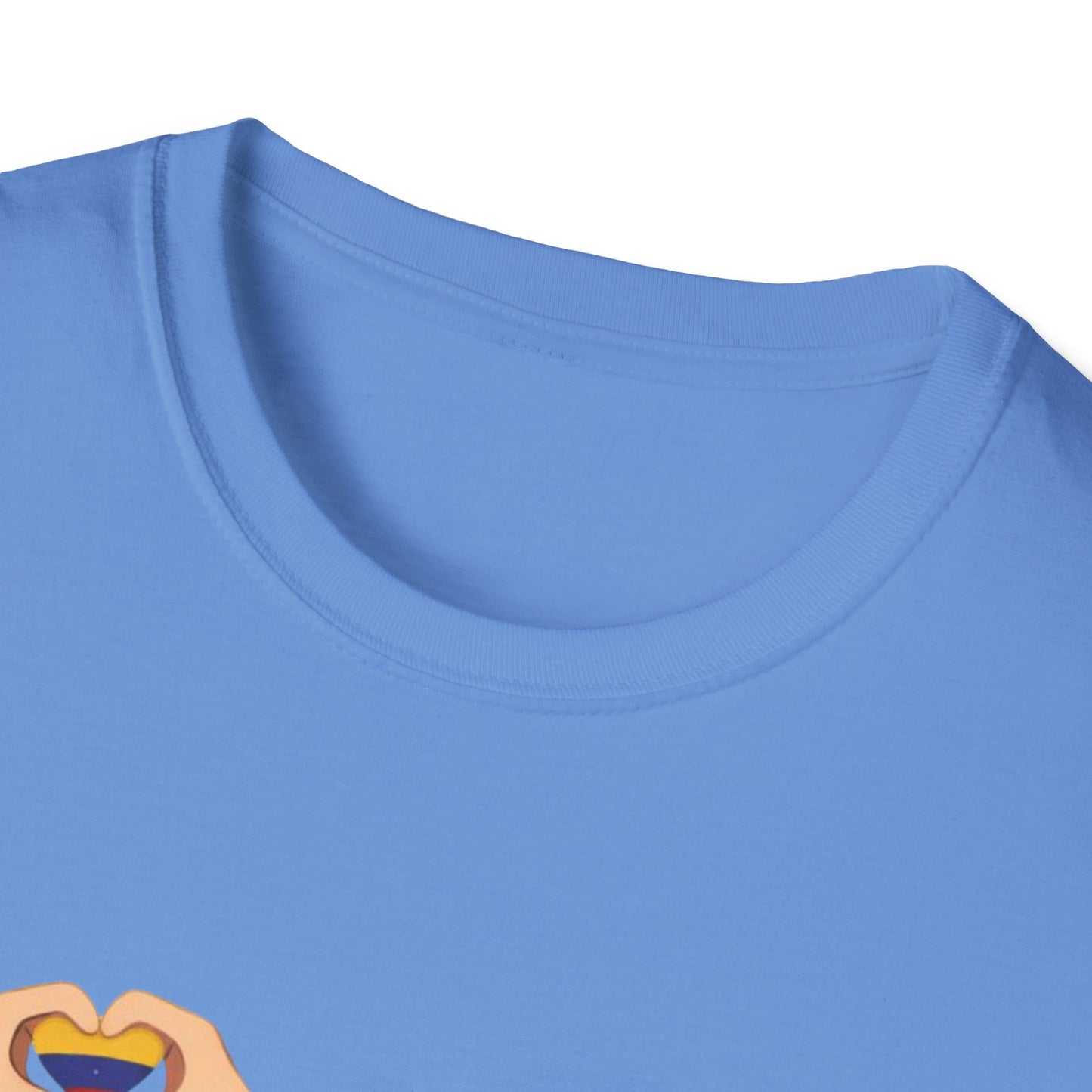 We're with you Venezuela T-Shirt | Heart Hands, Support, Venezuelan Colors