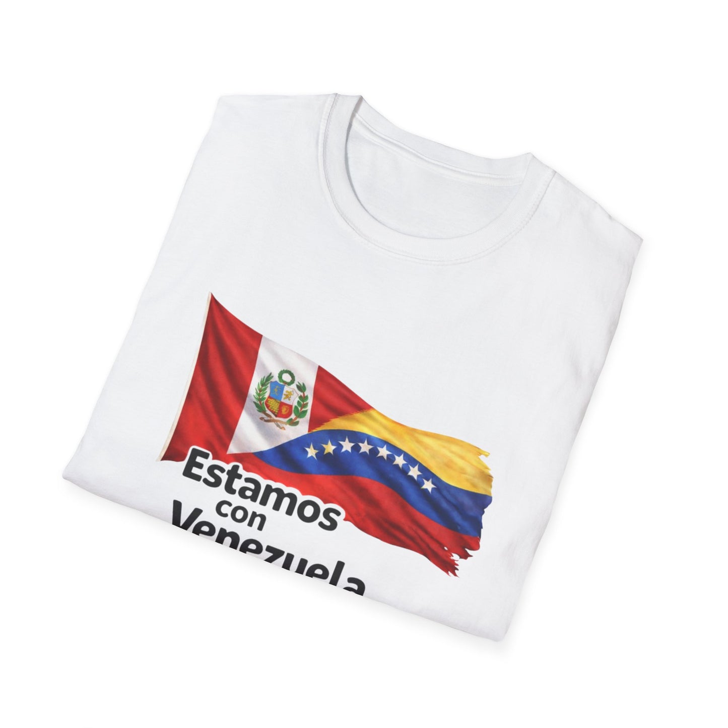 Peru Estamos con Venezuela T-Shirt | Venezuelan Flag Support, Spanish Text