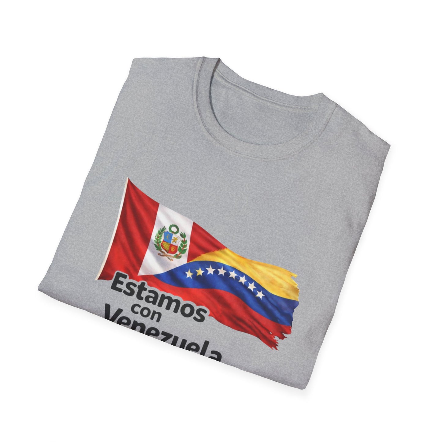 Peru Estamos con Venezuela T-Shirt | Venezuelan Flag Support, Spanish Text