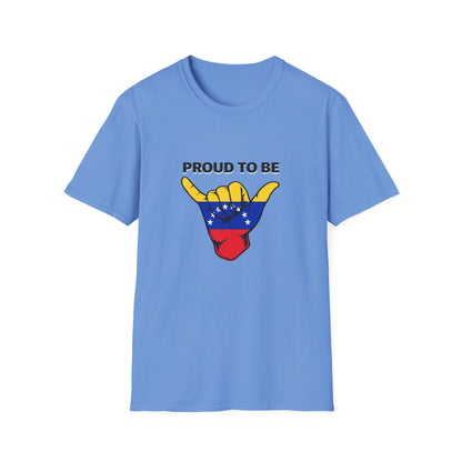 Proud to be Venezuelan T-Shirt | Venezuela Flag Shaka Graphic