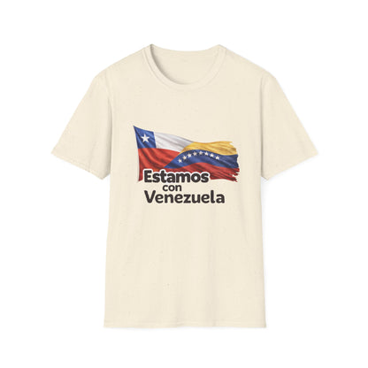 Chile Estamos con Venezuela T-Shirt | Venezuelan Flag Support Tee