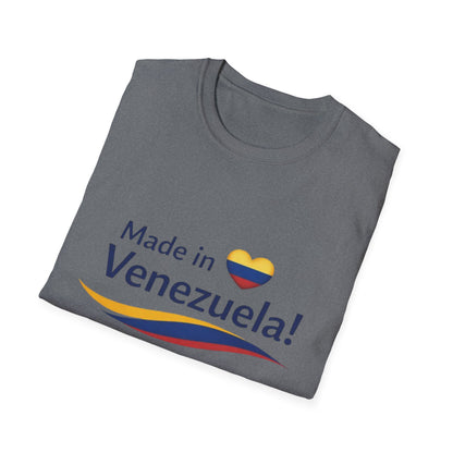 Made in Venezuela T-Shirt | Venezuela Flag Heart, Venezuelan Pride