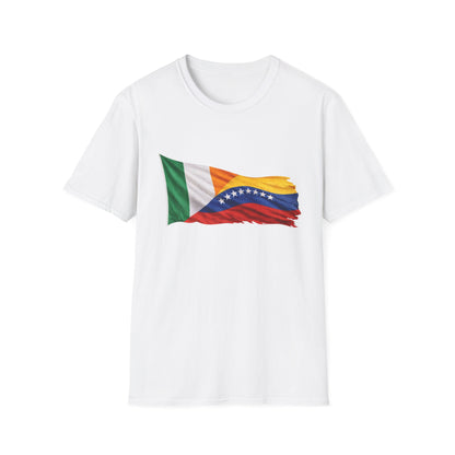Venezuela Ireland Flag Mashup T-Shirt — Dual Heritage Pride Tee