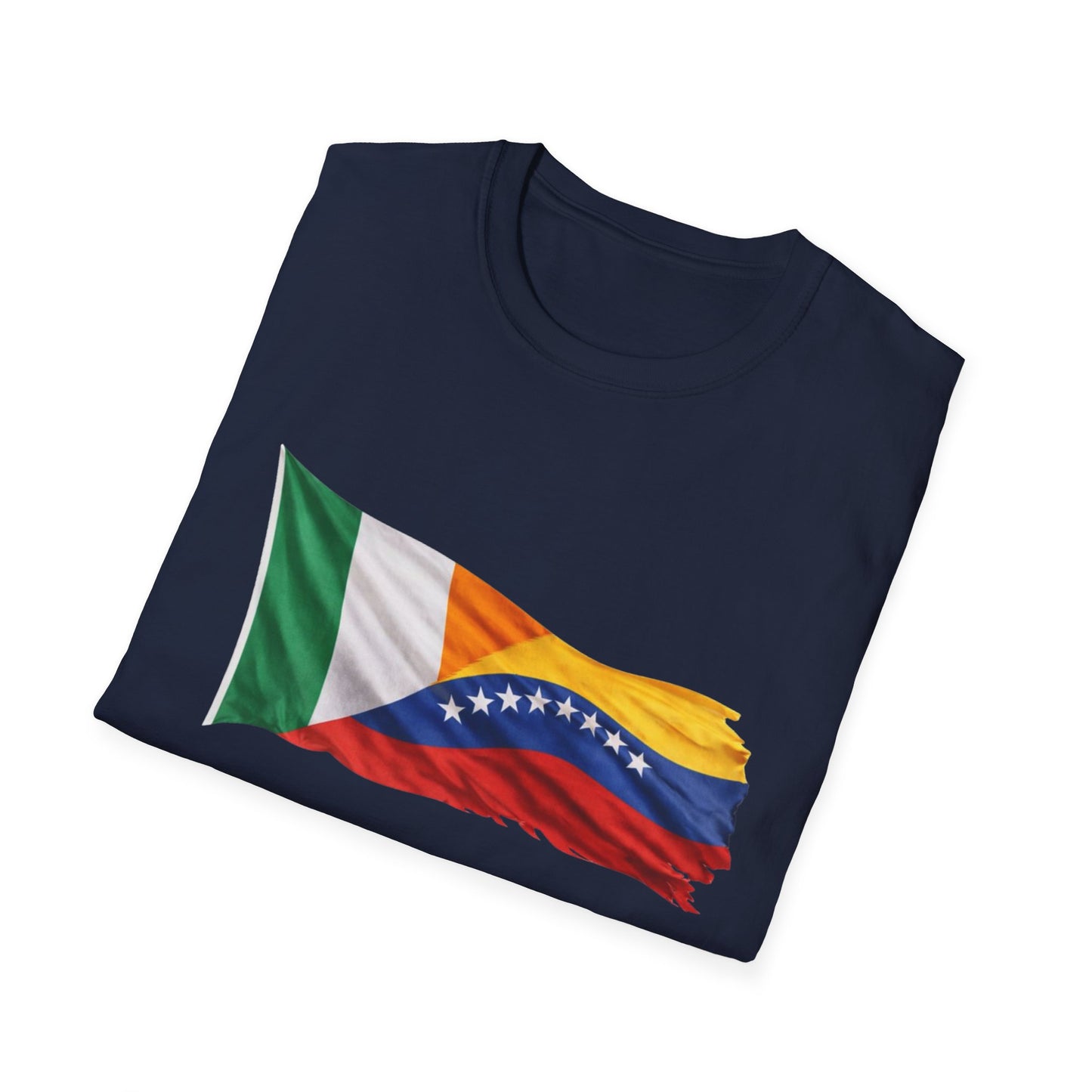 Venezuela Ireland Flag Mashup T-Shirt — Dual Heritage Pride Tee