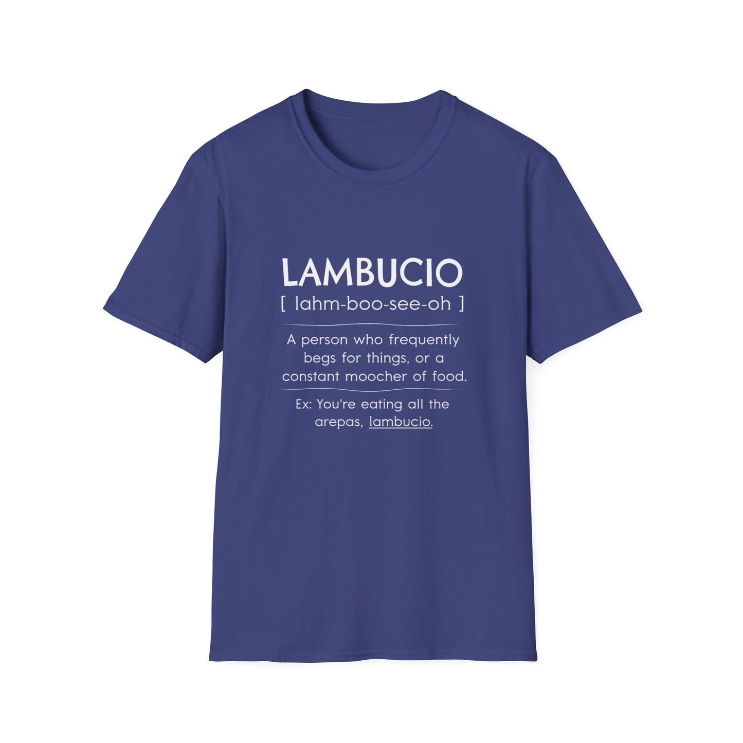 Lambucio definition T-Shirt | Funny Foodie Phrase Tee