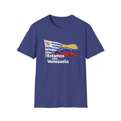 Uruguay Estamos con Venezuela T-Shirt | Venezuelan flag design, solidarity tee