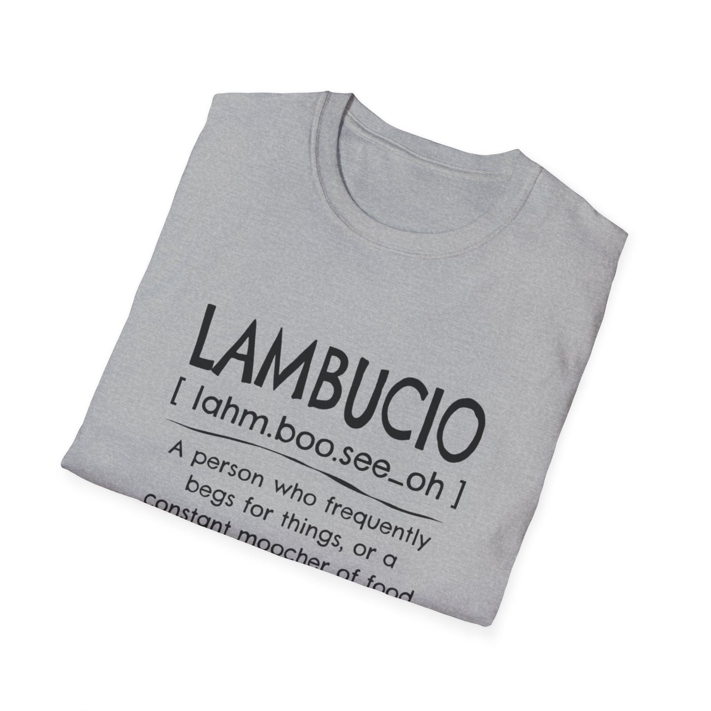 Lambucio definition T-Shirt | Funny Foodie Phrase Tee