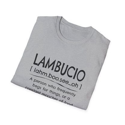 Lambucio definition T-Shirt | Funny Foodie Phrase Tee
